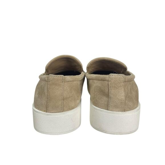 VINCE Ghita Suede Platform Penny Loafers in Tan SIZE 6 - Picture 3 of 6